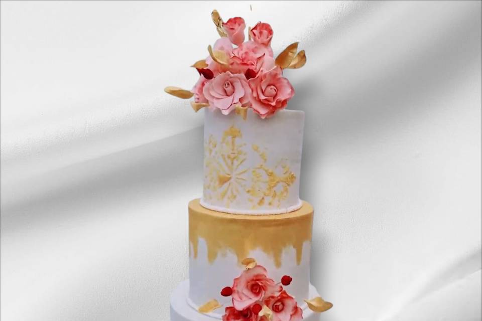 3 tier Wedding cake