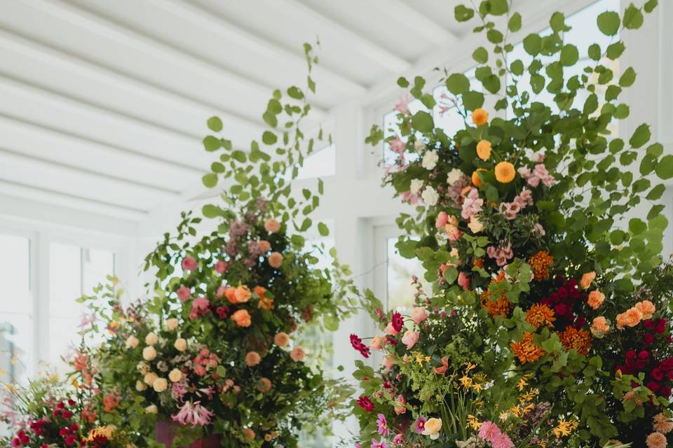 Focal floral arch