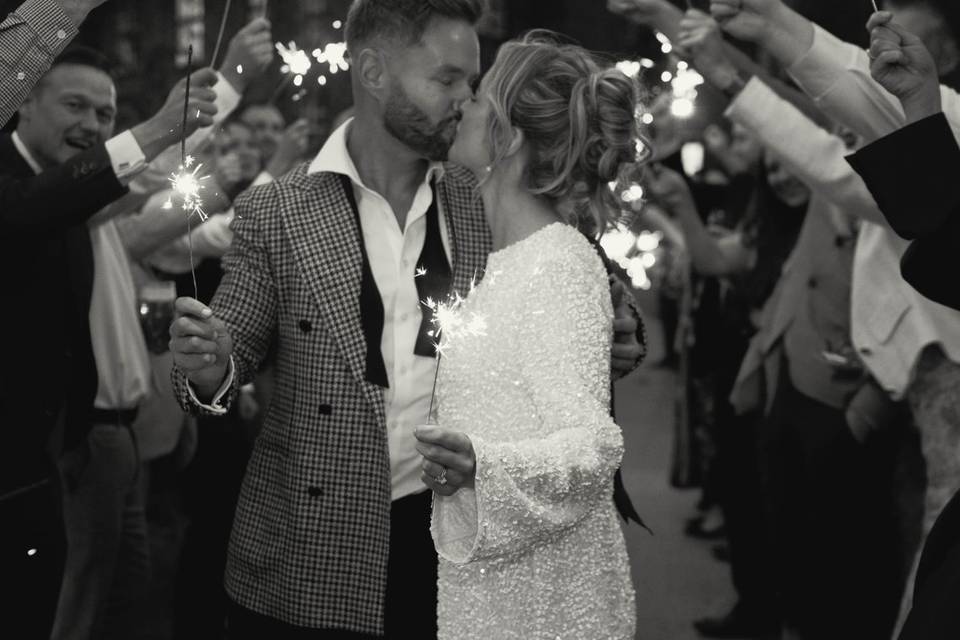 Real Wedding - Sparklers