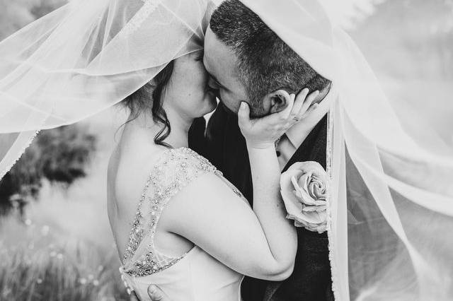 Kissing through the veil