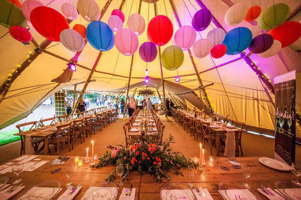 Tipi - reception