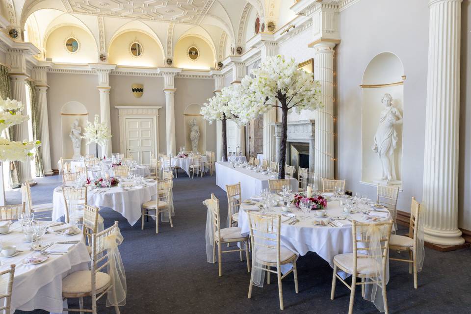 The great hall with trees