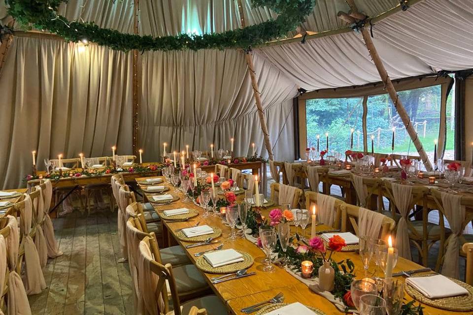 Woodland Wedding breakfast