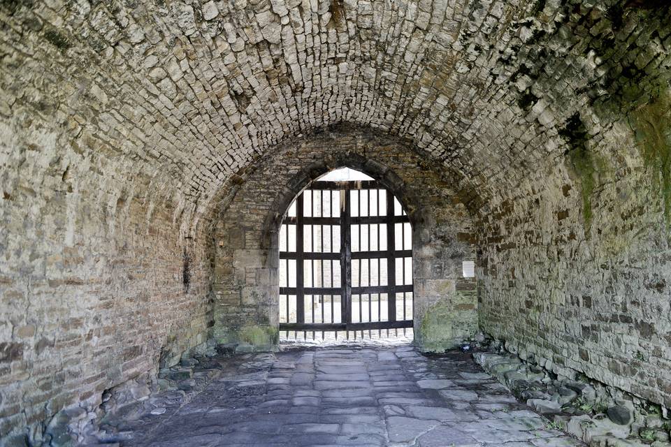 Working portcullis entrance