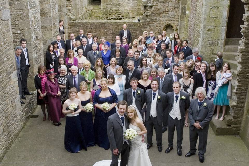 Castle wedding photo