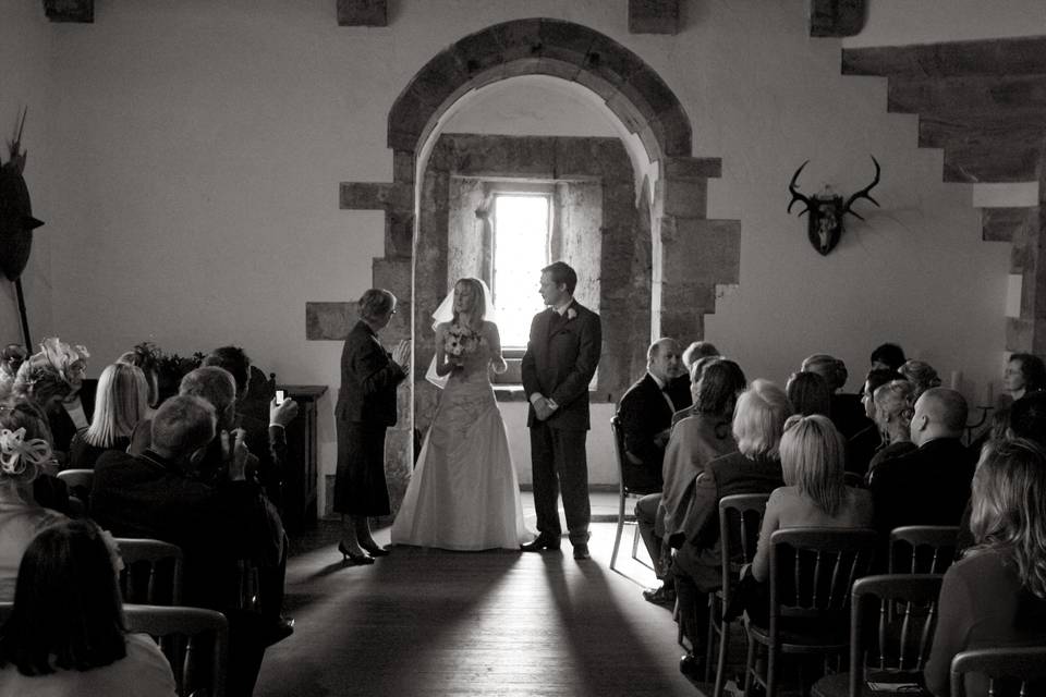 Castle wedding photo