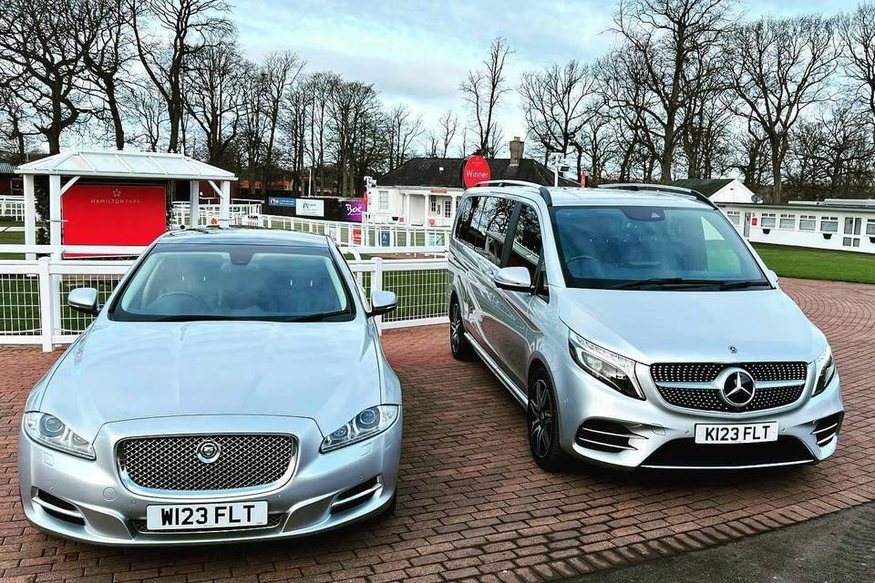 Cars on display