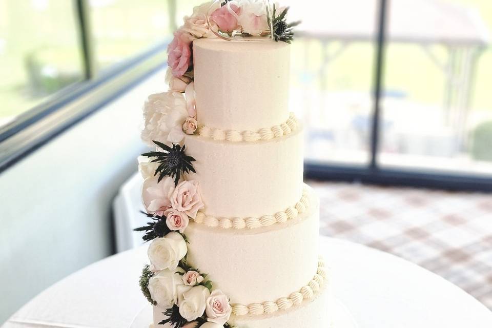 Buttercream wedding cake