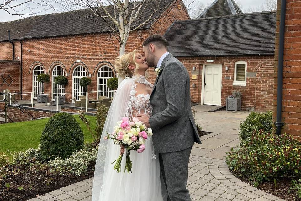 Leaving the ceremony