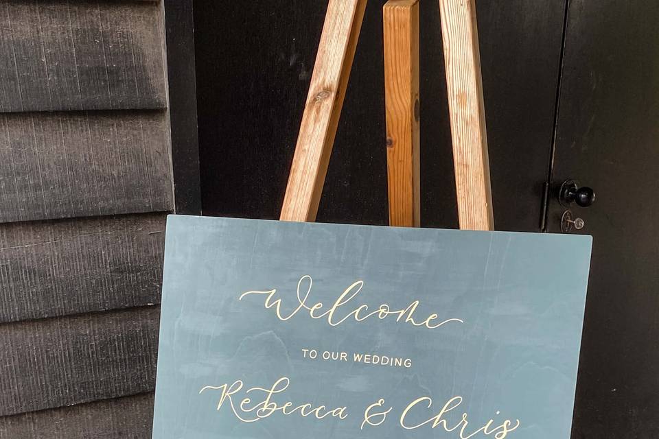 Wedding Welcome Sign