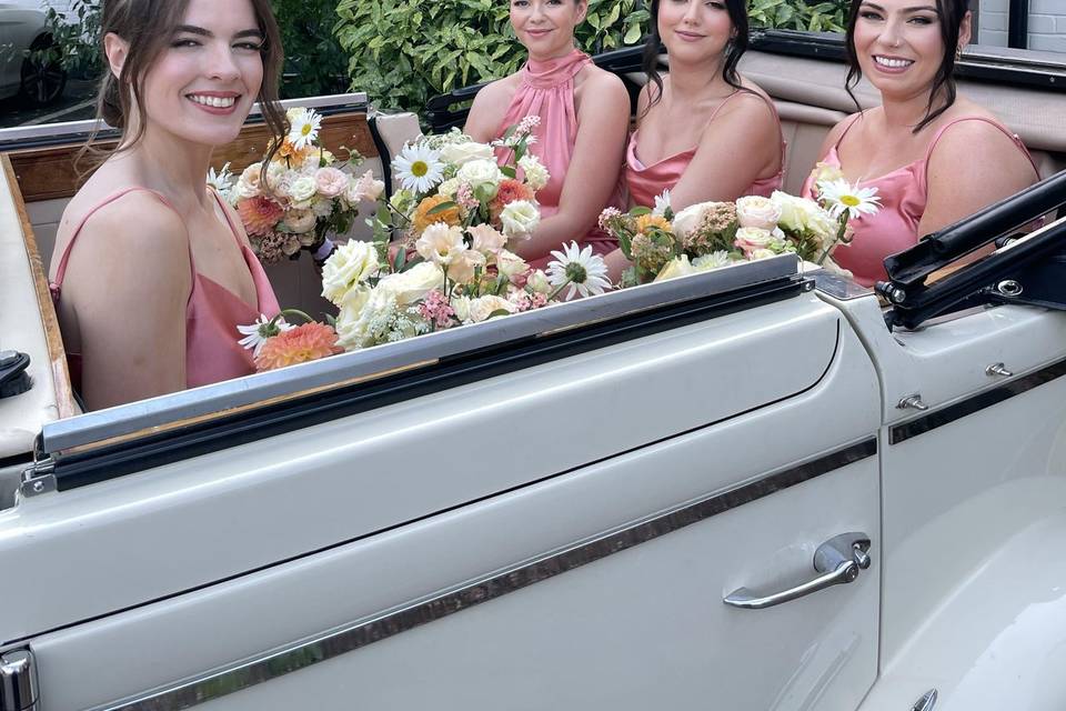 Stunning bridesmaids