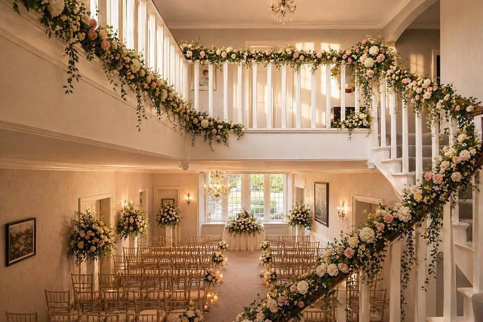 Ceremony Setup in the Hall