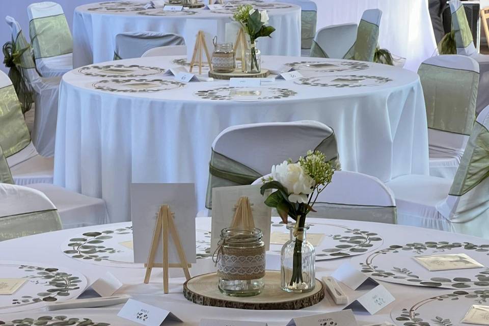 Dressed table