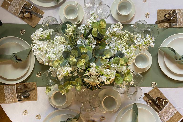 Dressed table