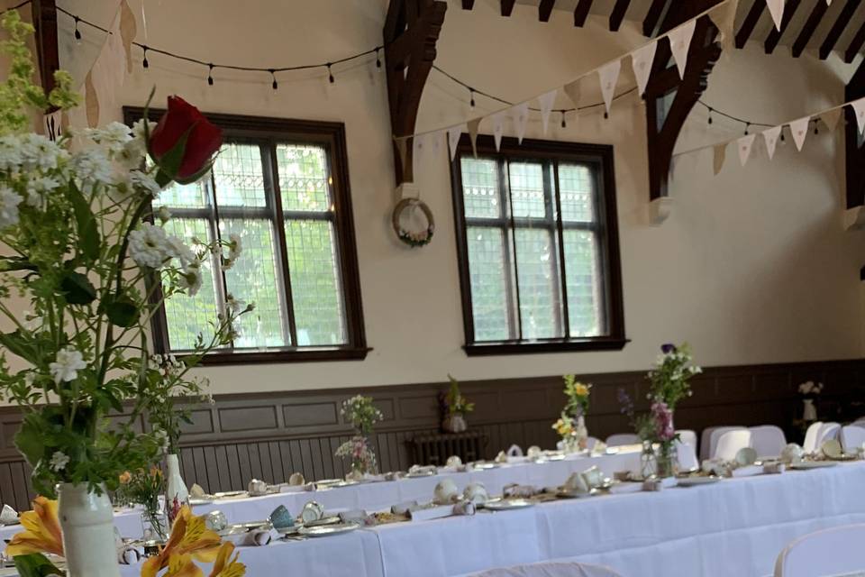 Dressed table