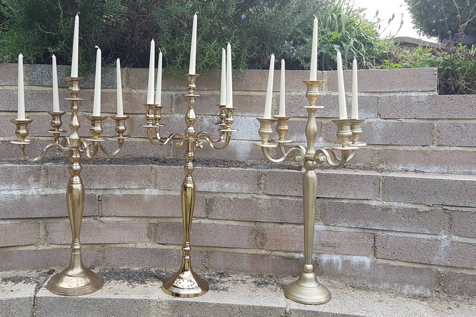 Hire different 80cm candelabra