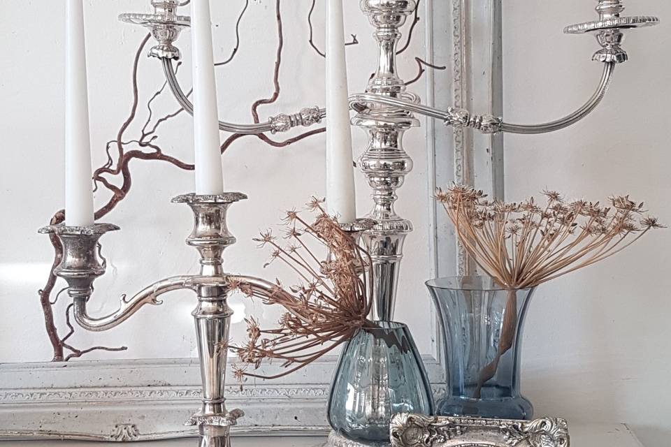 Hire vintage candelabra