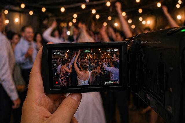 Wedding camcorder footage