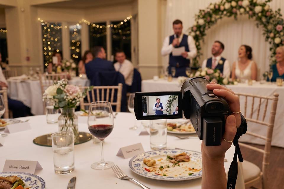 Wedding speeches camcorder