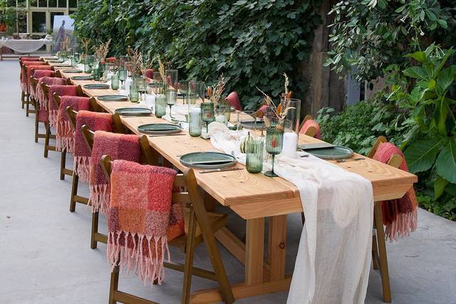 Garden Wedding Set Up