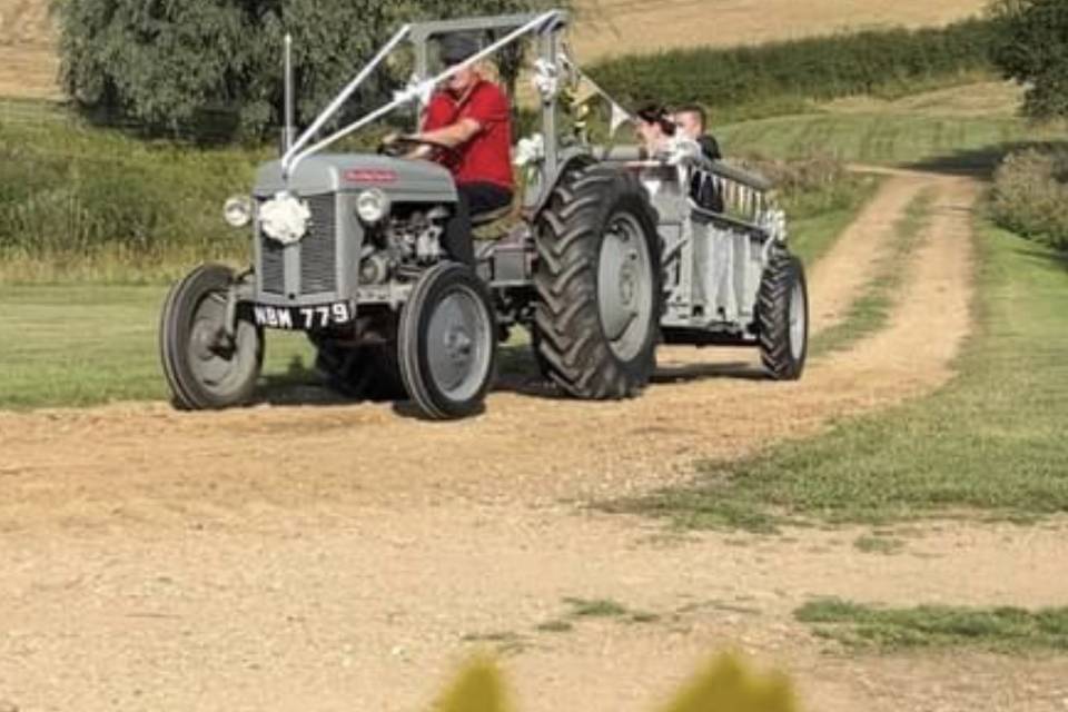 Transporting the newlyweds