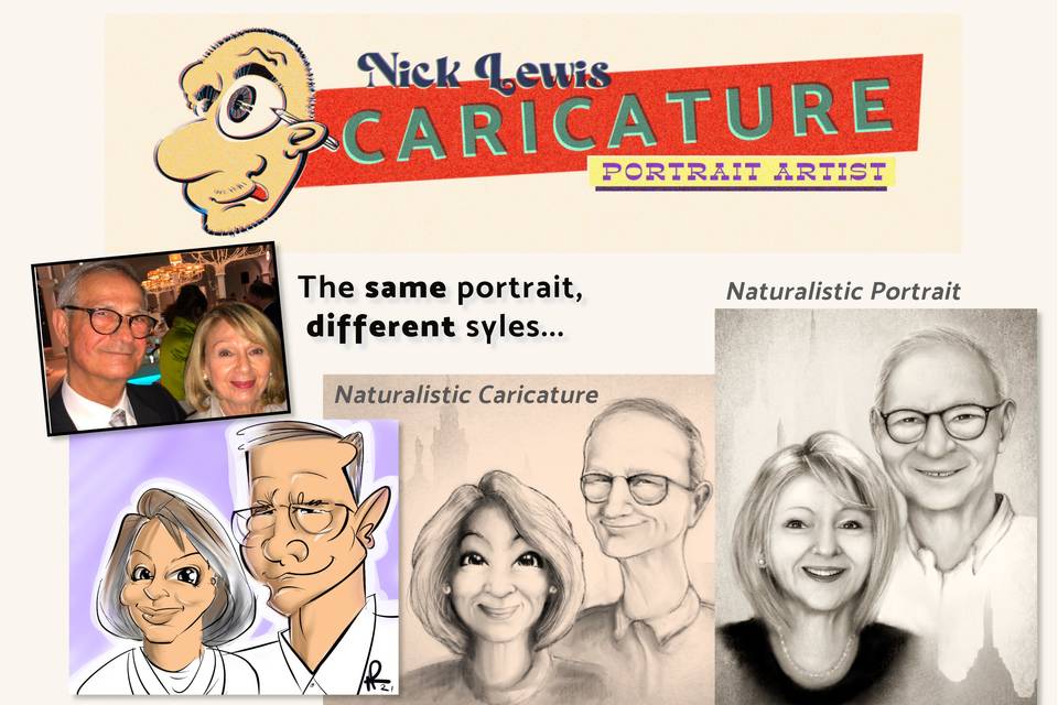 Nick 'Louie' Lewis - Caricatures