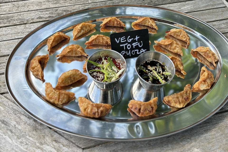 Tofu and Vegetable Gyozas