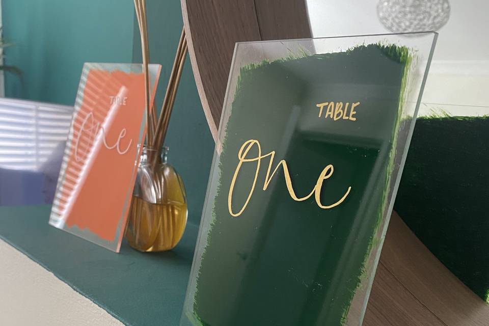 Table numbers