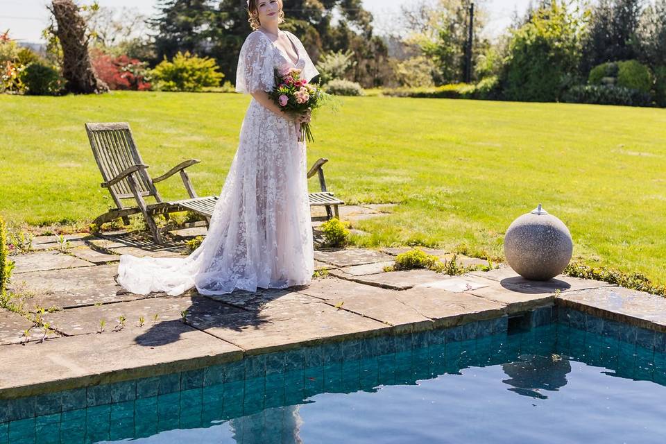 Photos by the pool