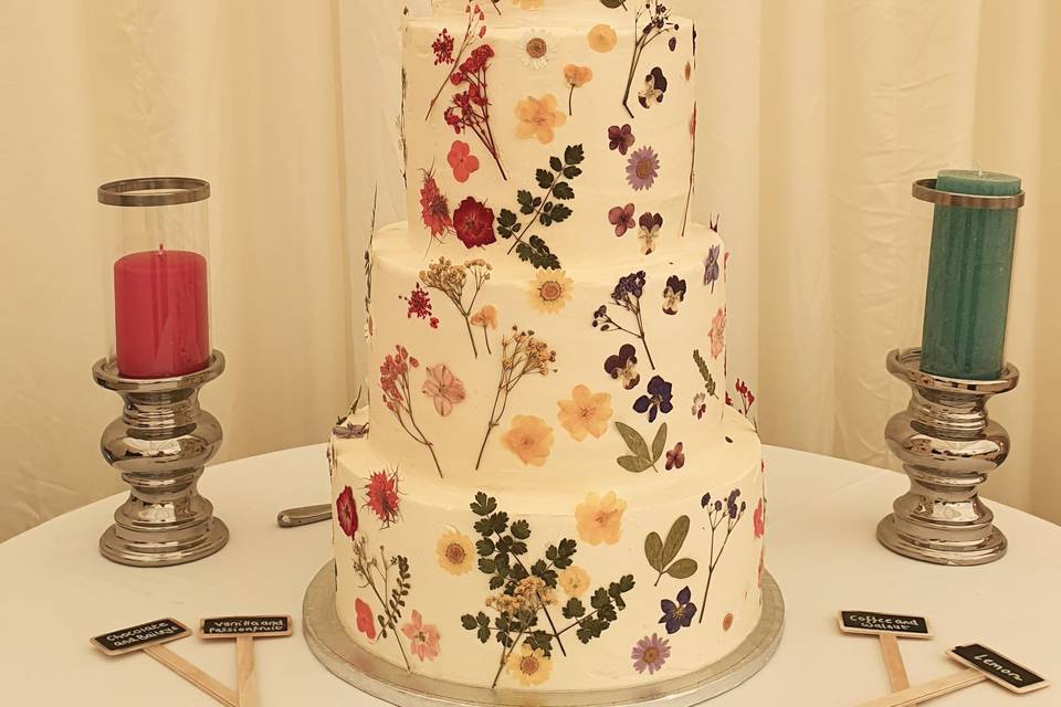 WildFlower wedding cake
