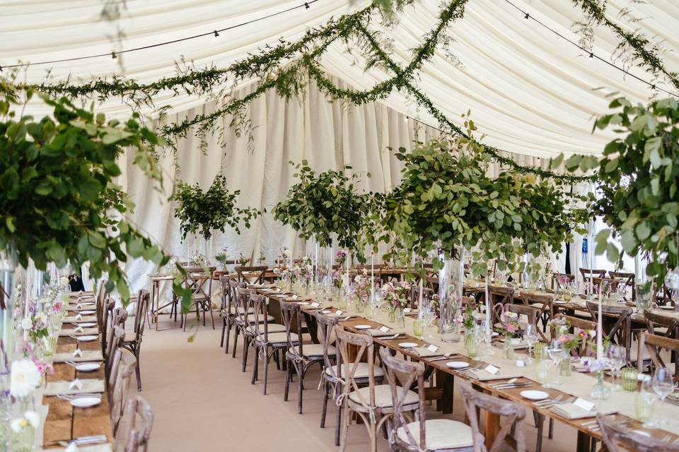 Fabulous Foliage marquee wedding