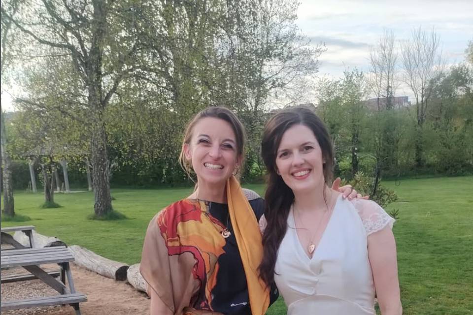 With Natalie, the bride