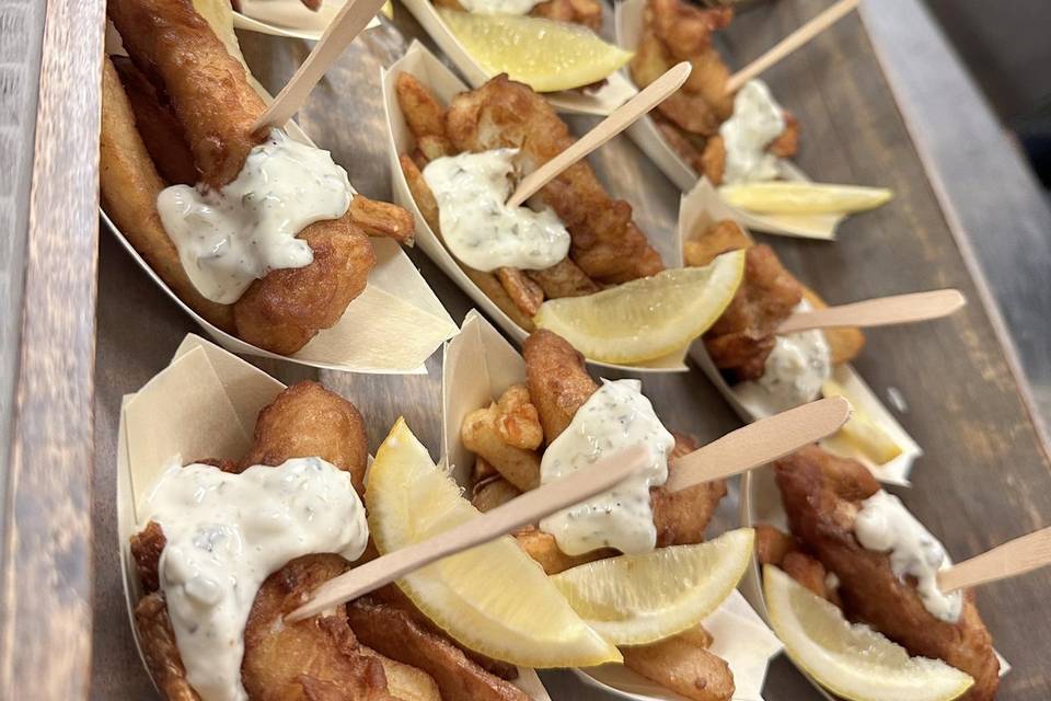 Mini fish and chips