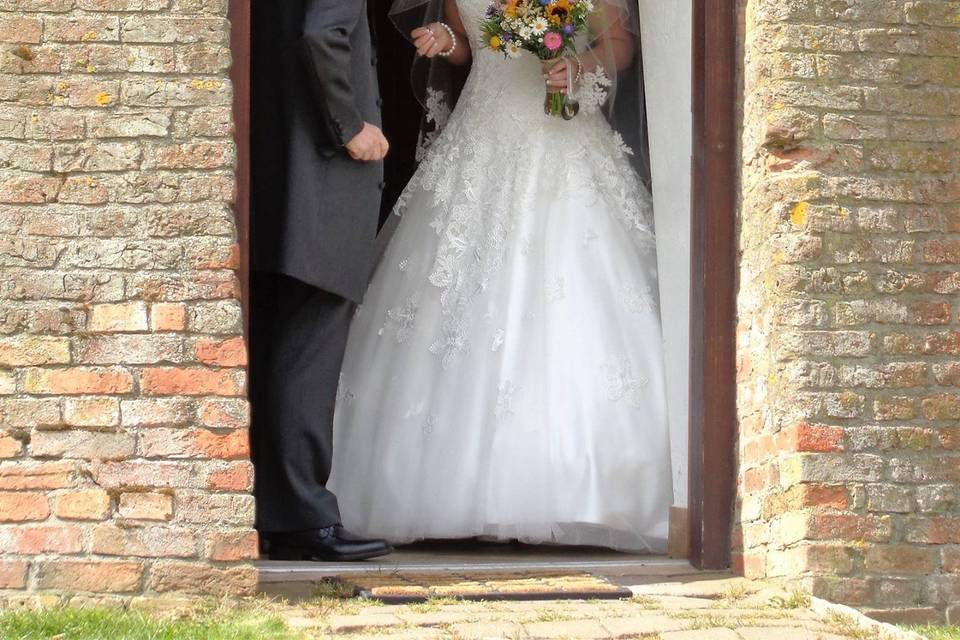 Bride and her father