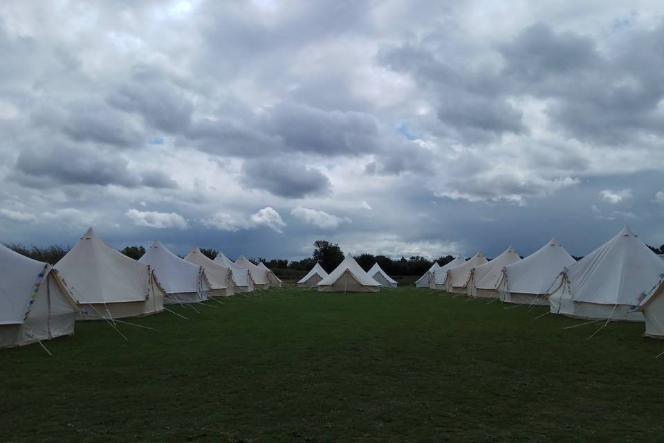 Tipi setup ready
