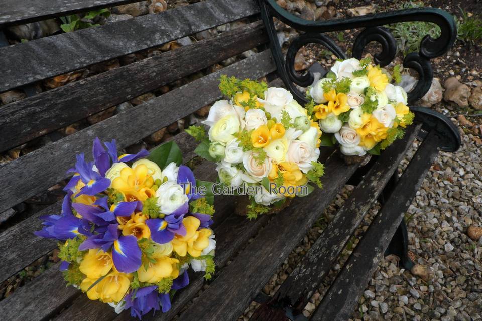 Spring flower bouquets