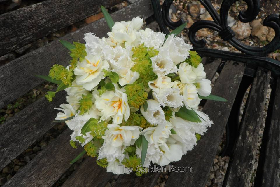 Narcissus and tulip bouquet