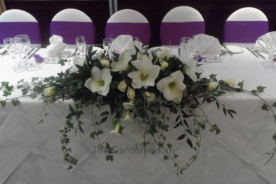 Top table flowers