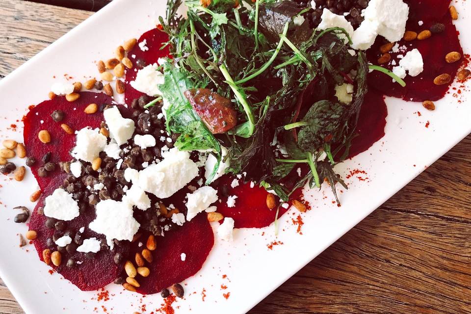 Beetroot & goats cheese salad
