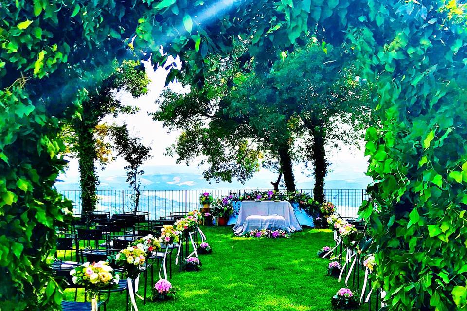 Enchanting ceremony space