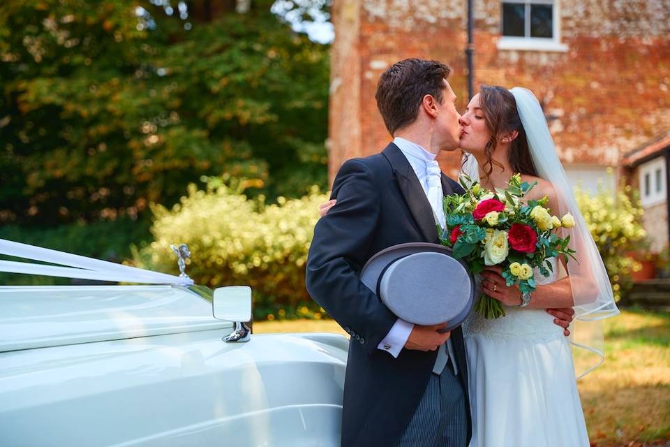 Wedding Portrait By the car