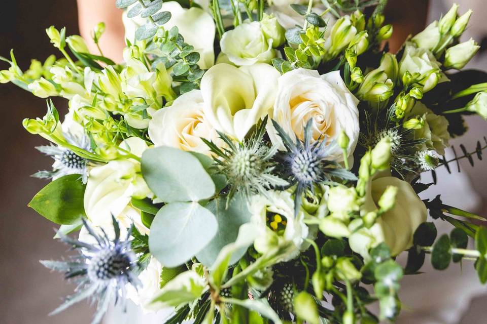 Filled with flowers