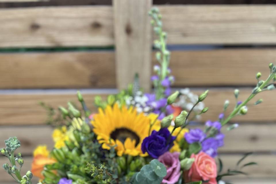 Filled with colour