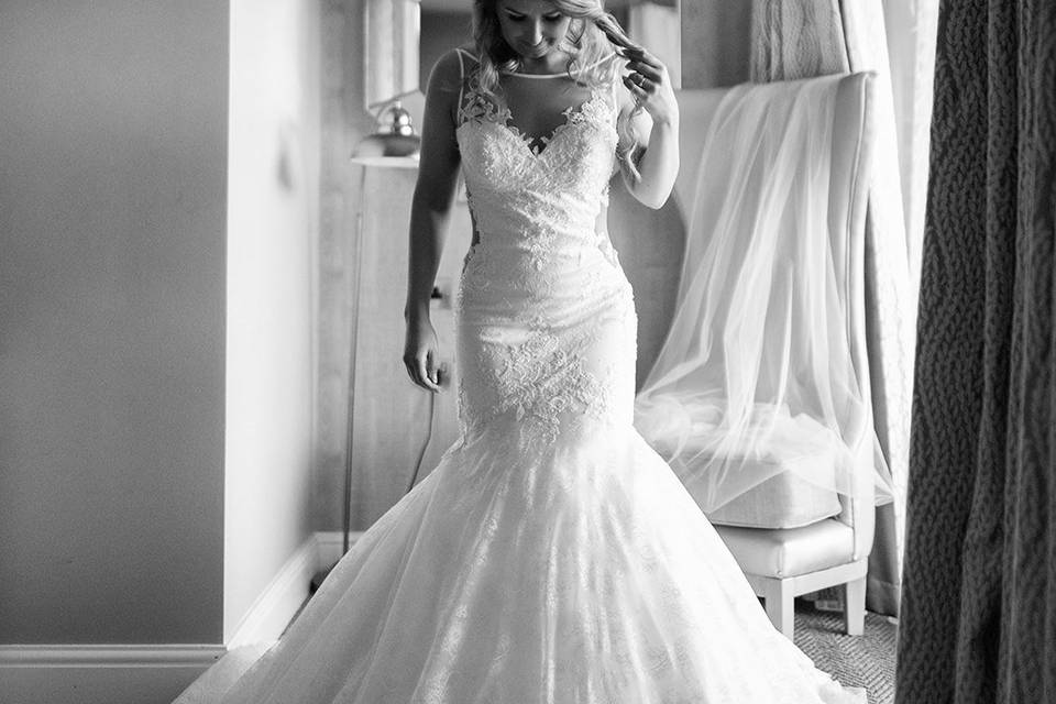 Bride in Bridal Suite