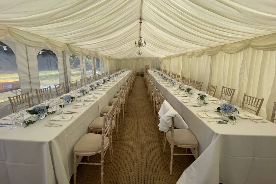 White marquee