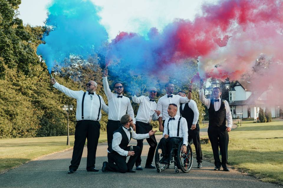 Groomsmen at Swynford Manor