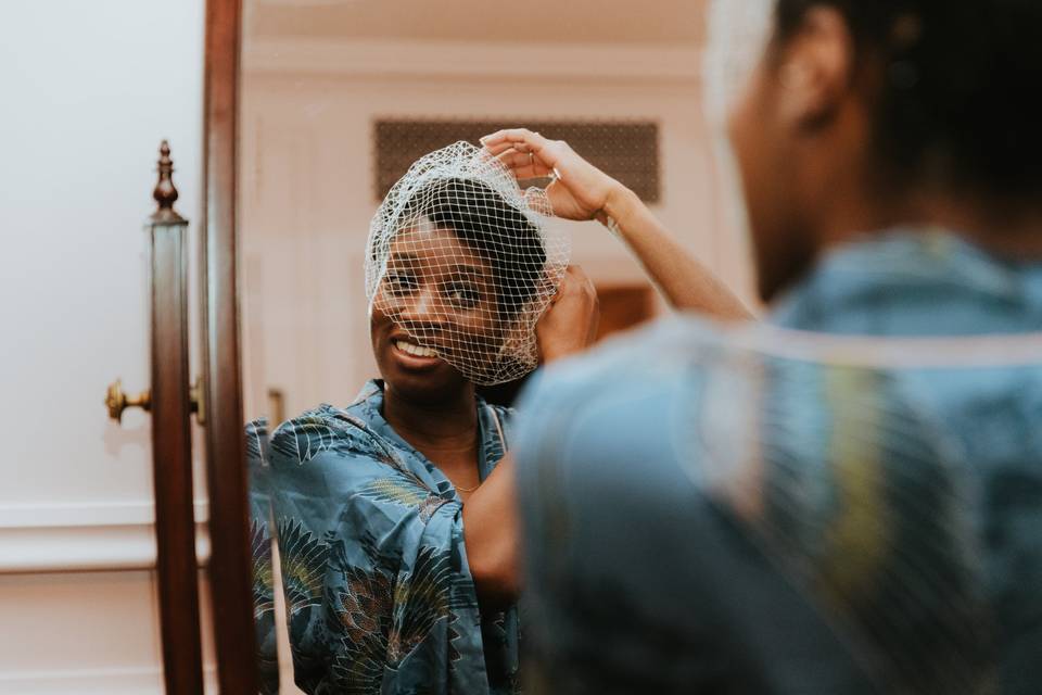 Bridal prep at The Ned