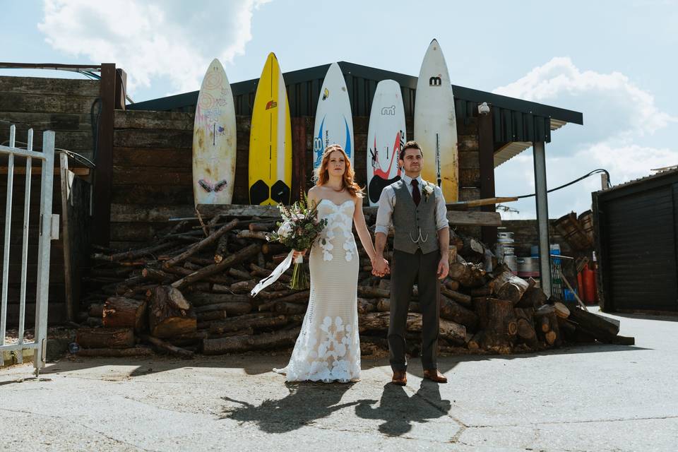 Just married in Romney Marsh