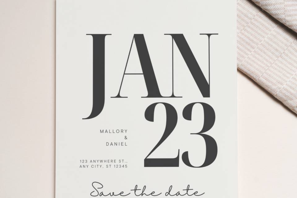 Save-the-date cards