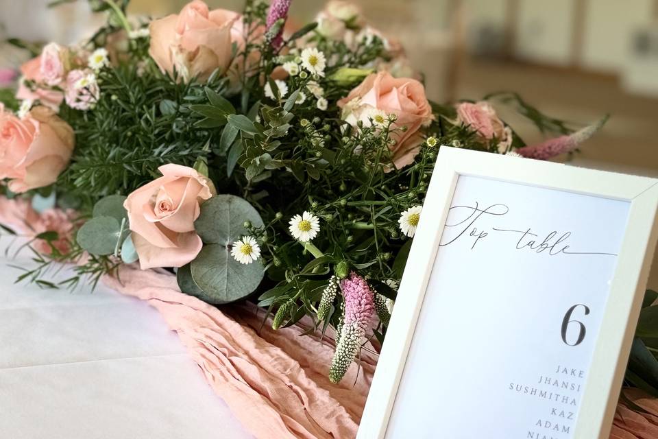 Table florals
